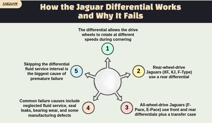How the Jaguar Differential Works and Why It Fails